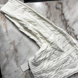 Cozy Cable Knit Sweater Pants